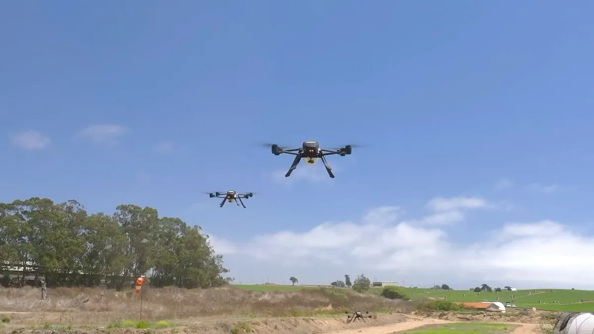 Robotic AI firefighters in the sky